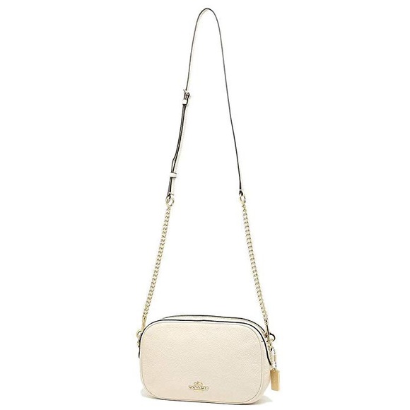 COACH Isla Chain Crossbody Bag Chalk/Light Gold - Picture 3 of 8